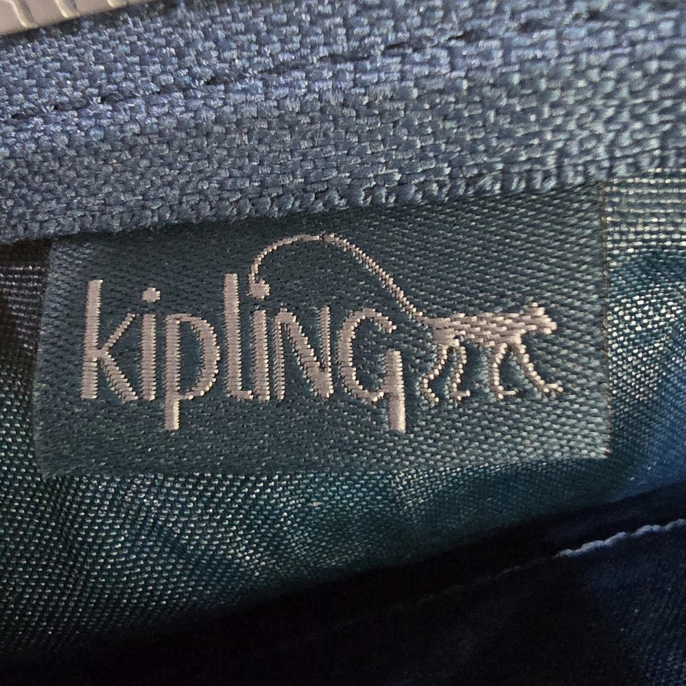 KIPLING Creativity L Money Makeup Zipper Pouch Blue - Picture 4 of 4